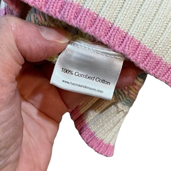 80s Hanna Andersson Pastel Fair Isle Knit Sweater Retro Winter Ski Lodge S - Picture 7 of 9
